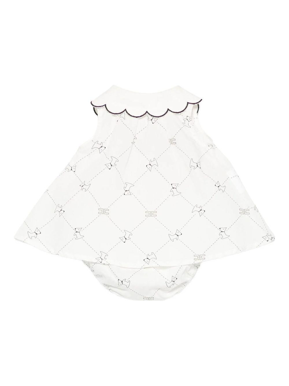 Completo neonata blusa+coulotte stampata (2pz) ENCD0960CAE04 0228 ELISABETTA FRANCHI KIDS