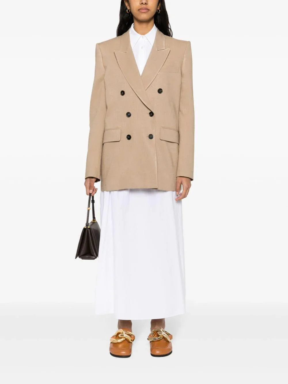 Blazer doppio petto beige - Preludio Moda