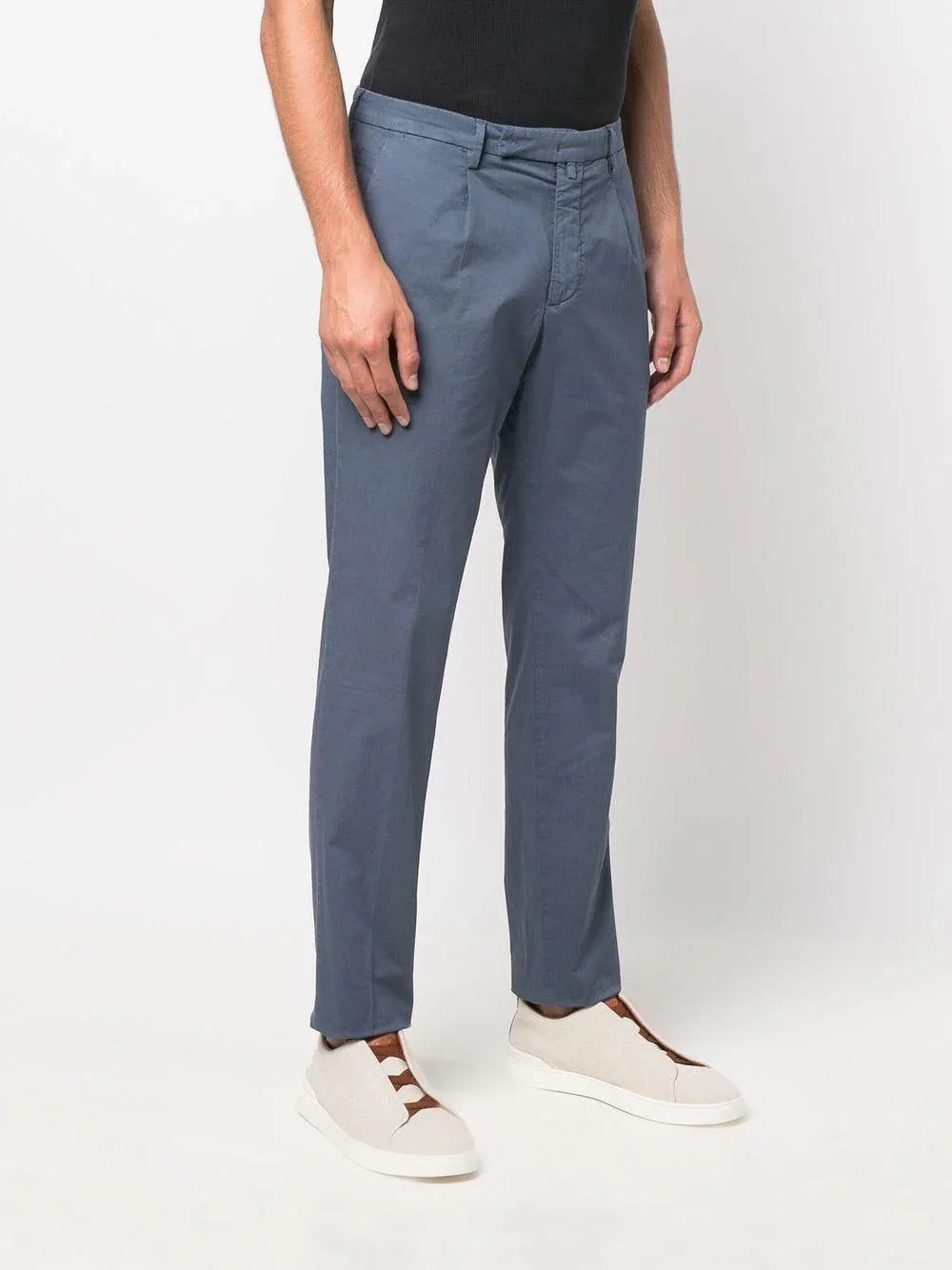 Pantalone lavagna in tinta unita - Preludio Moda