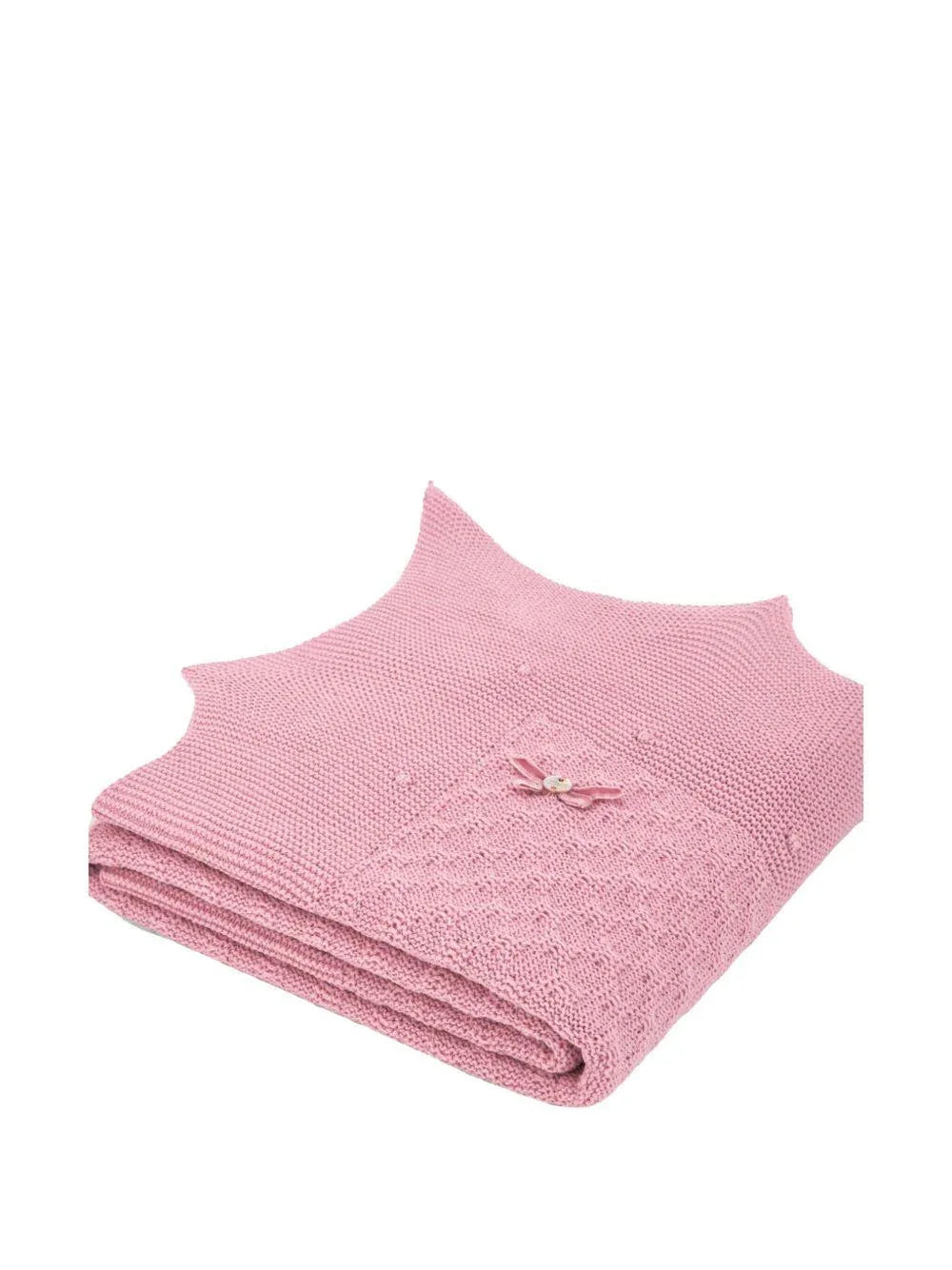Coperta Dama in maglia rosa neonata - Preludio Moda