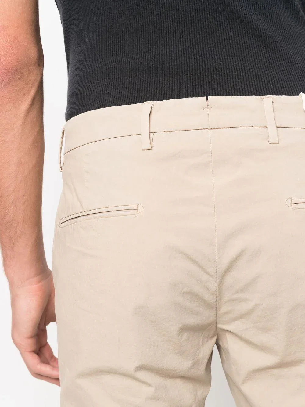 Pantalone in tinta unita cinque tasche beige - Preludio Moda