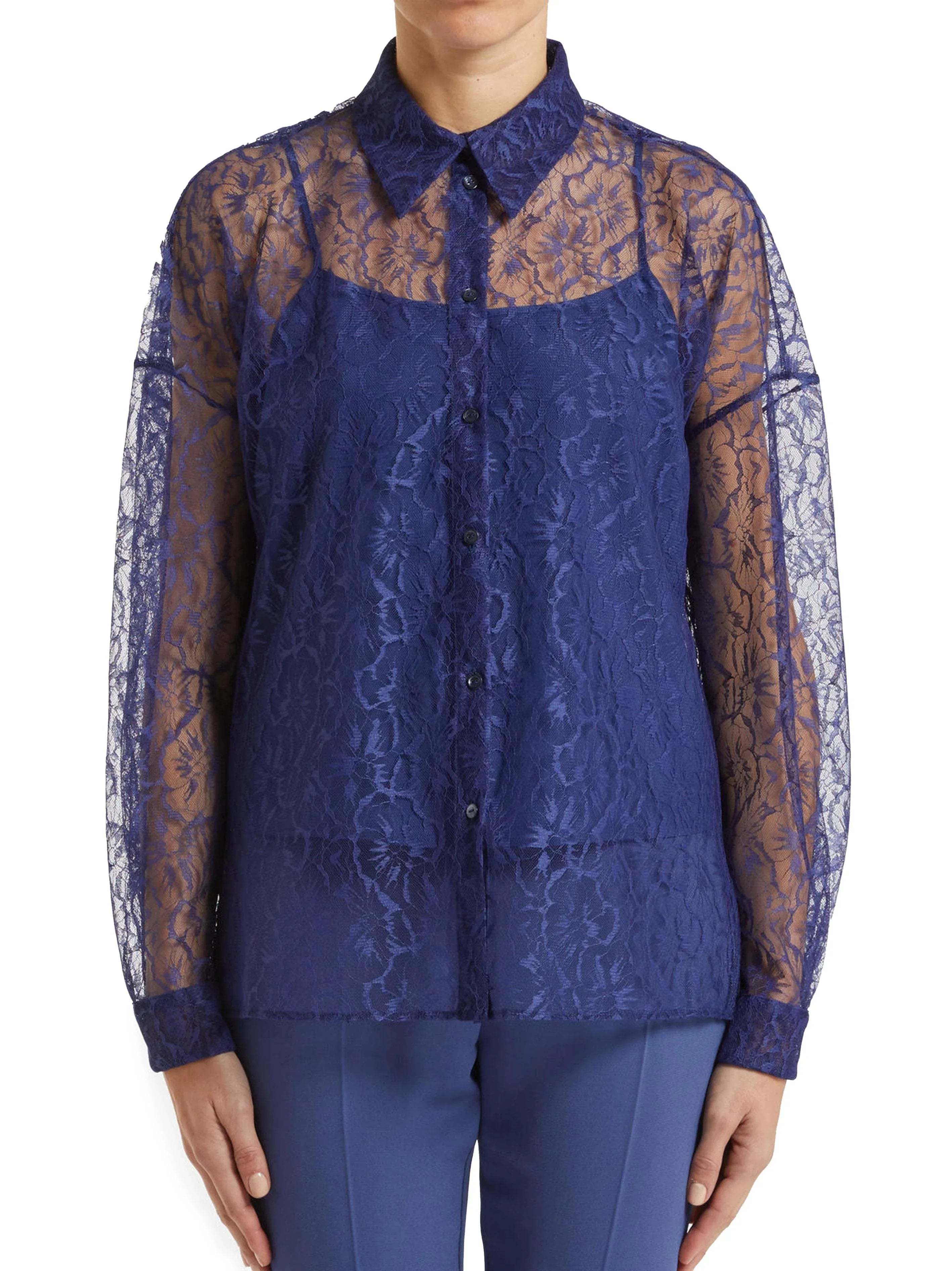 Camicia Luisa blu - Preludio Moda