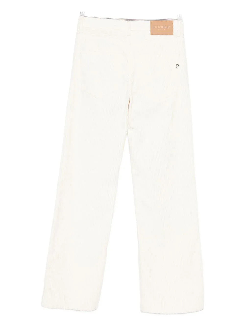 DONDUP Pantaloni beige abbottonati in velluto a coste - Preludio Moda