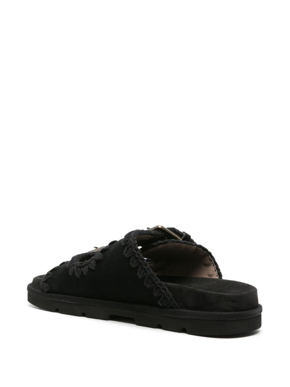 Low bio sandal monochrome nero