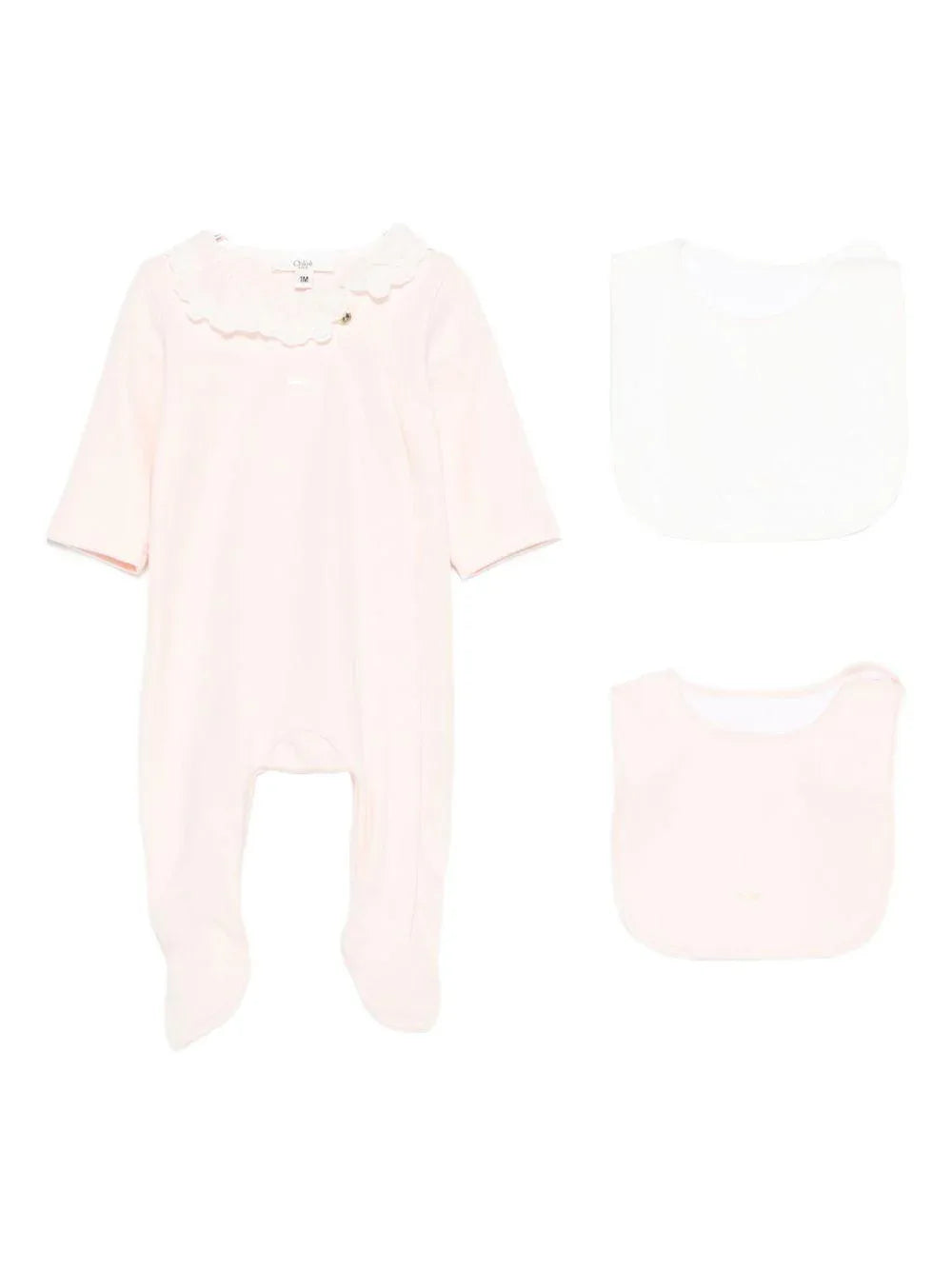 Set Neonato con Stampa e Colletto a Smerlo - Preludio Moda