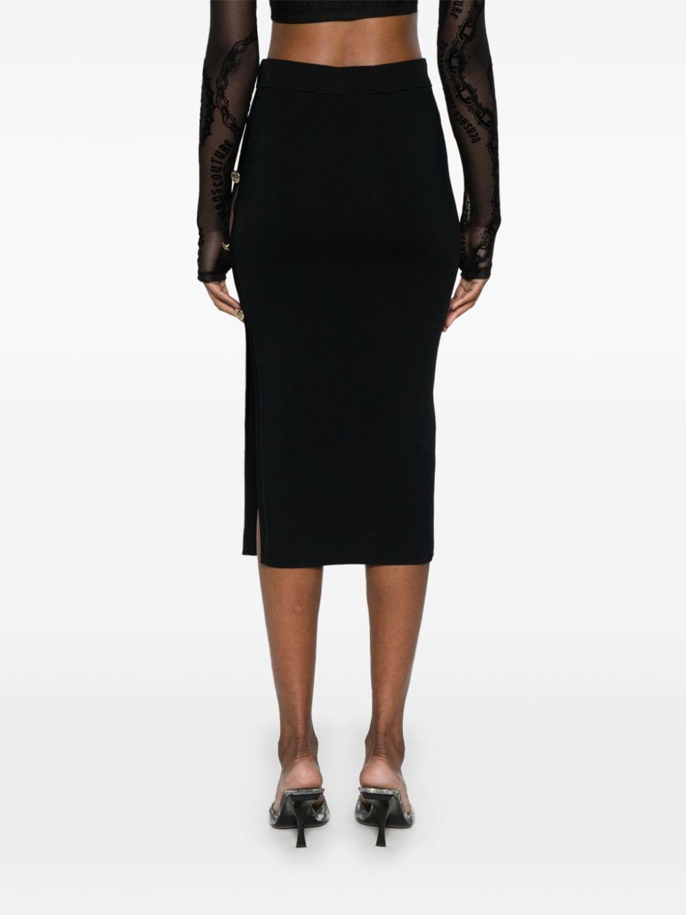 Gonna midi cut-out laterali