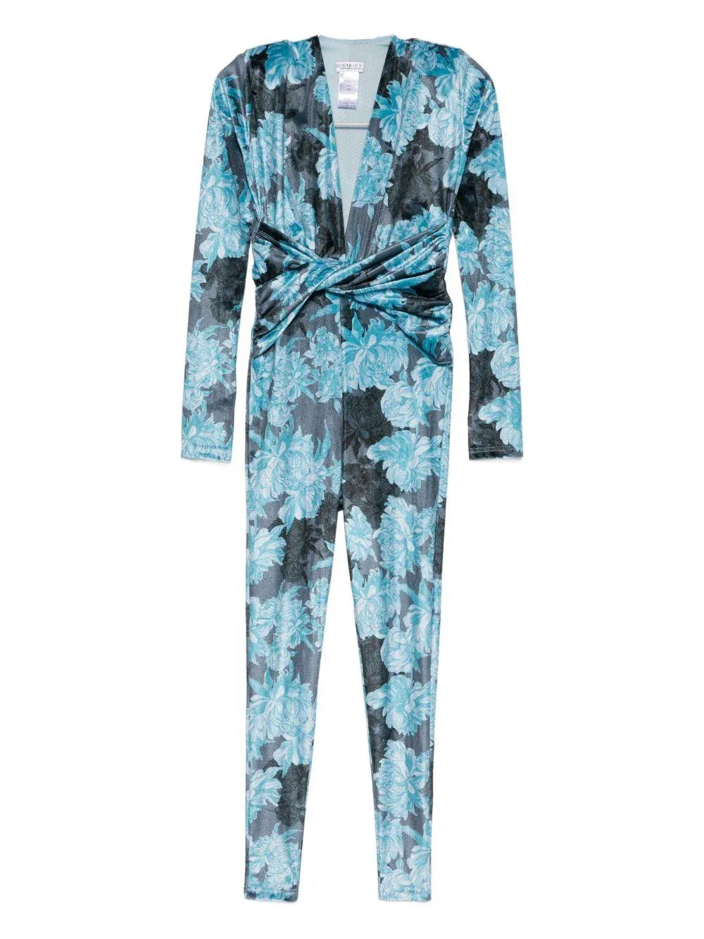 Tuta con Stampa Floreale e Scollo a V - Preludio Moda