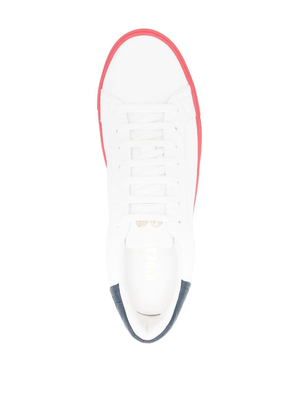 Sneakers Essencial sky bianche/rosse