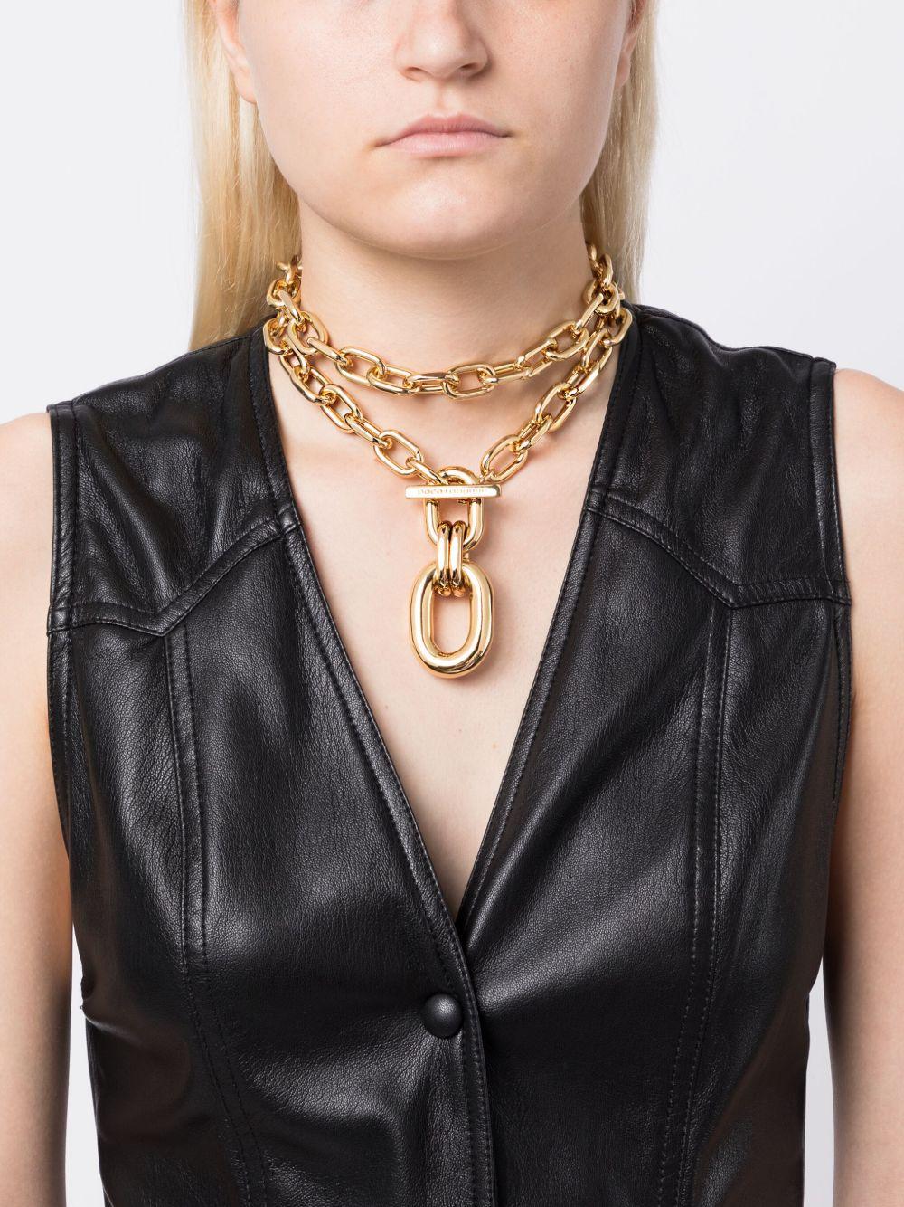 collana iconica Rabanne oro 20PBB0088MET077 P710 RABANNE