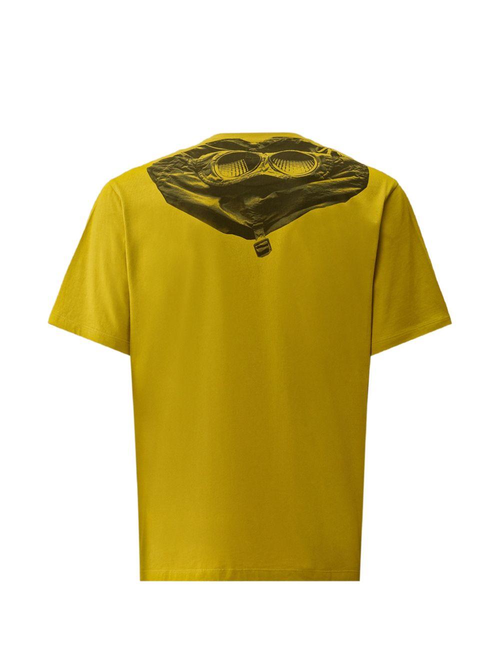 T-shirt girocollo color senape 20CMTS725A005100W 246 CP COMPANY