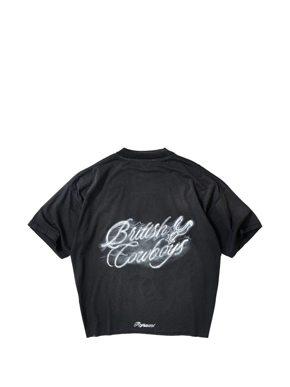 T-shirt con stampa teschio MLM100592 004 REPRESENT