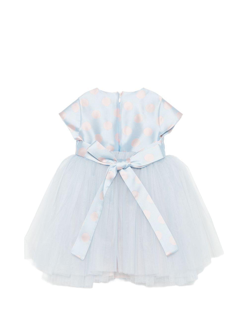 Abito a pois con gonna in tulle EV322MC C403 MARLU' KIDS