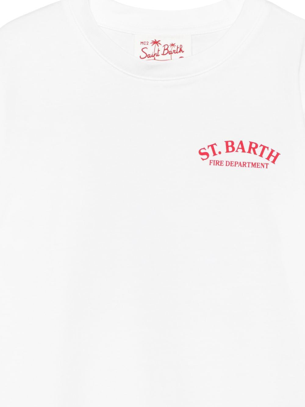 T-shirt in cotone con stampa PRL0001 03462L MC2 SAINT BARTH KIDS