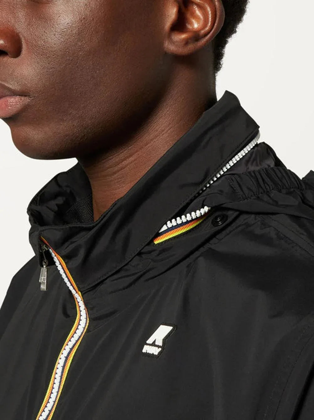 Giubbino Amury stretch nylon jearsy nero - Preludio Moda