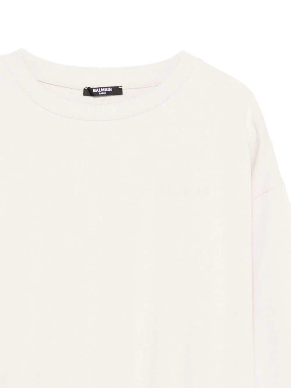 Felpa Beige con Logo Ricamato - Preludio Moda