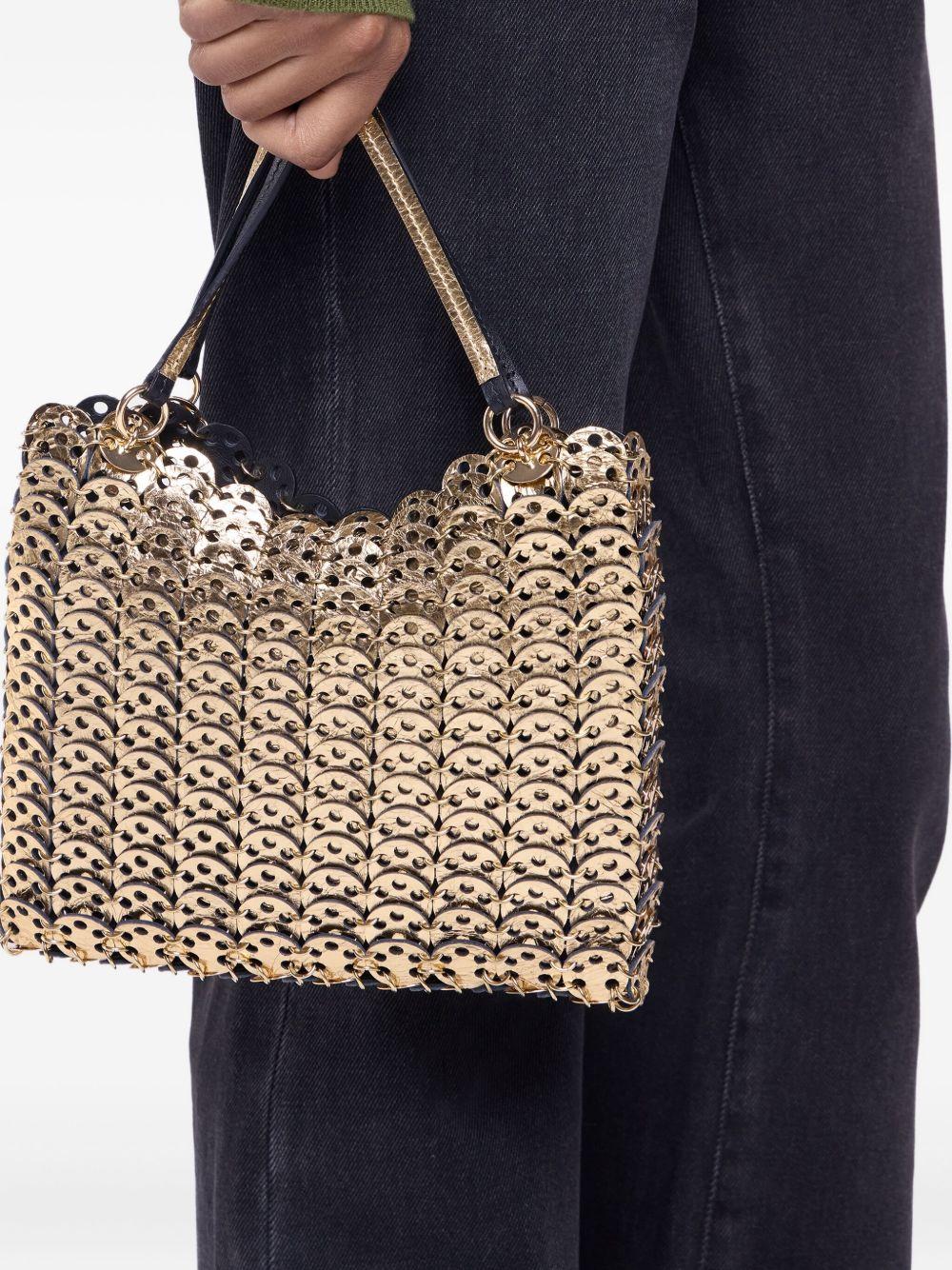 Borsa a spalla 1969 nera con catena 25ASS0506CLF258 M027 RABANNE