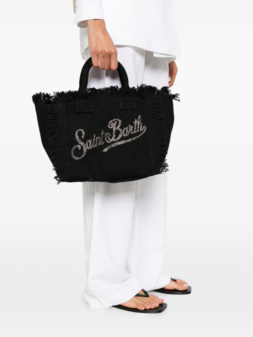 Borsa mare in cotone con frange COL0001# 02563L MC2 SAINT BARTH KIDS