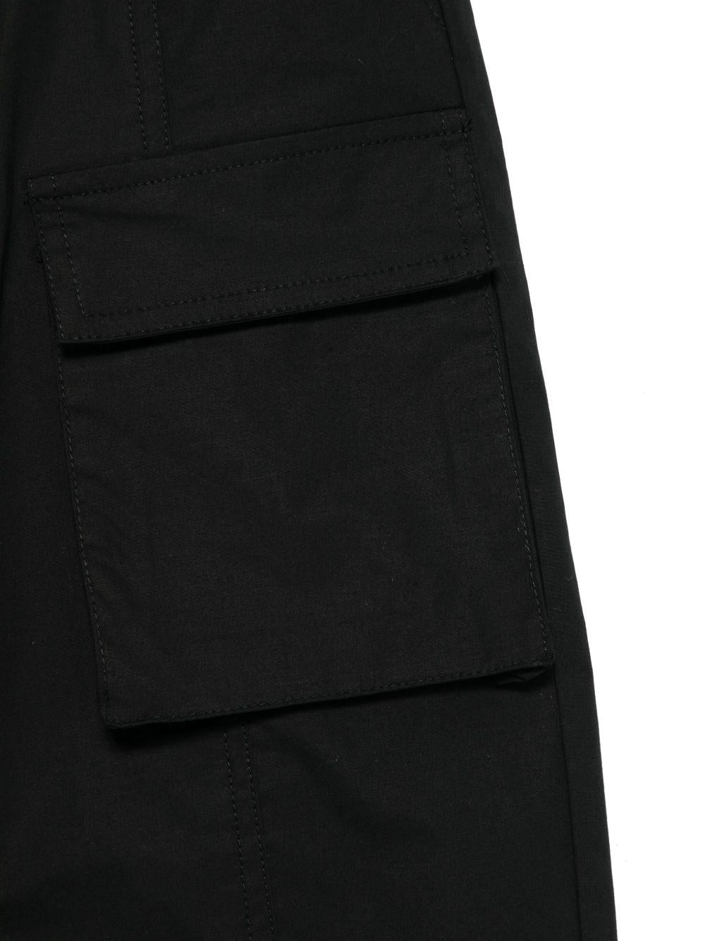 Pantalone cargo nero 41E4065132 0050 MONNALISA KIDS