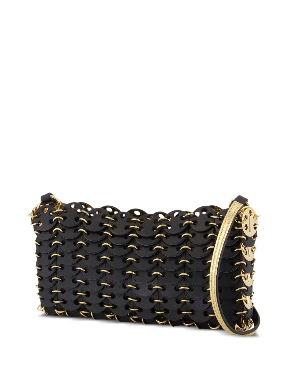 Borsa a spalla Nano 1969 nera con catena 25ASS0508CLF258 M027 RABANNE