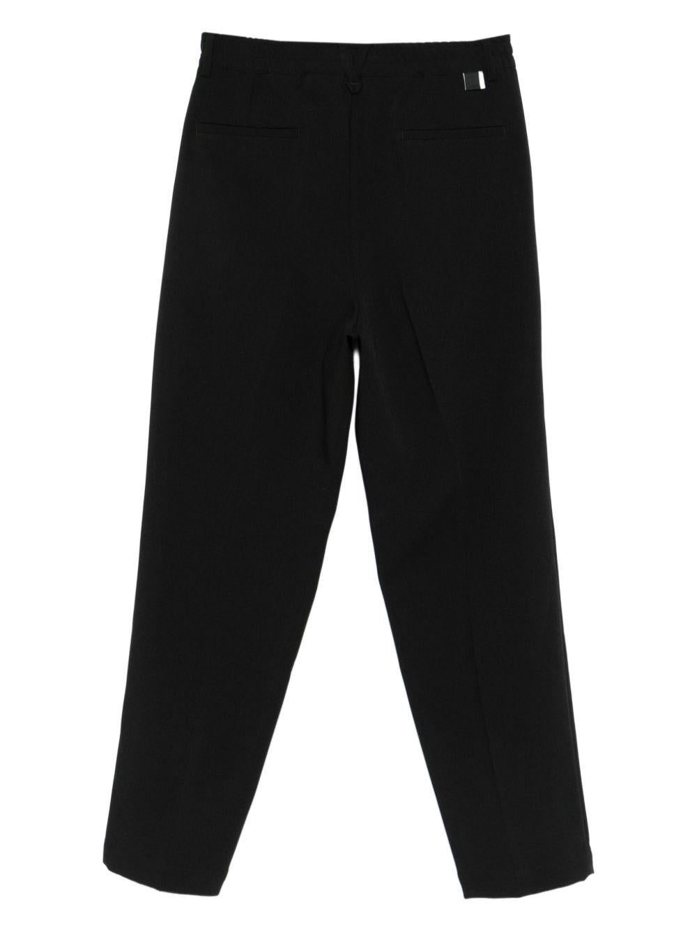 Pantaloni Neri Dritti con Pieghe L1PFW25266965 D001 LOW BRAND