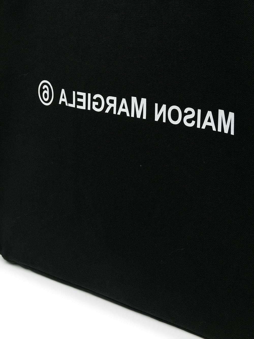 Borsa Tote nera con manici in contrasto - Preludio Moda