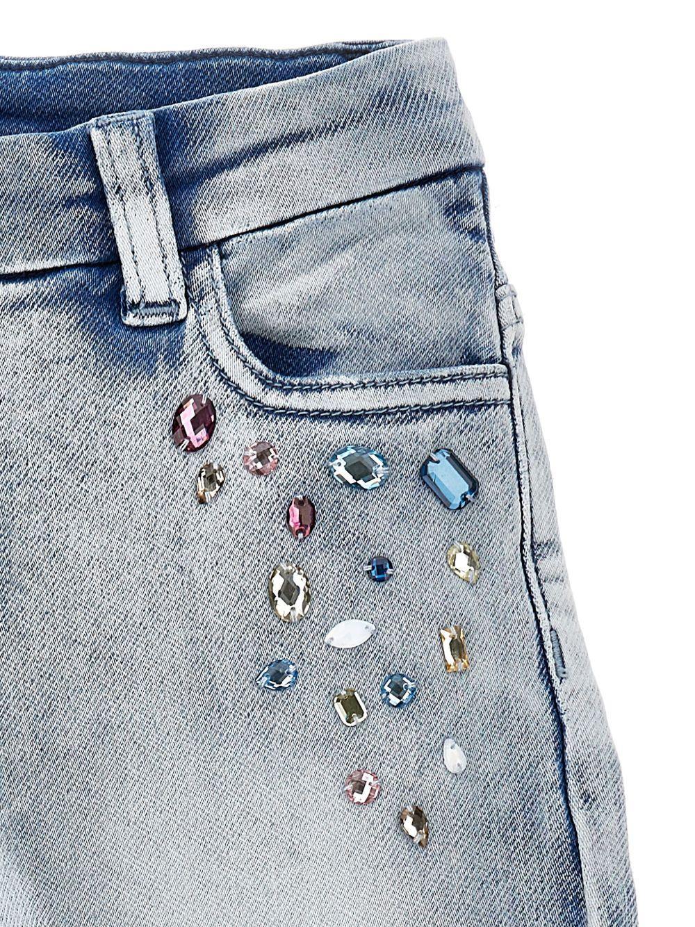 Jeans Azzurri con Gemme - Preludio Moda