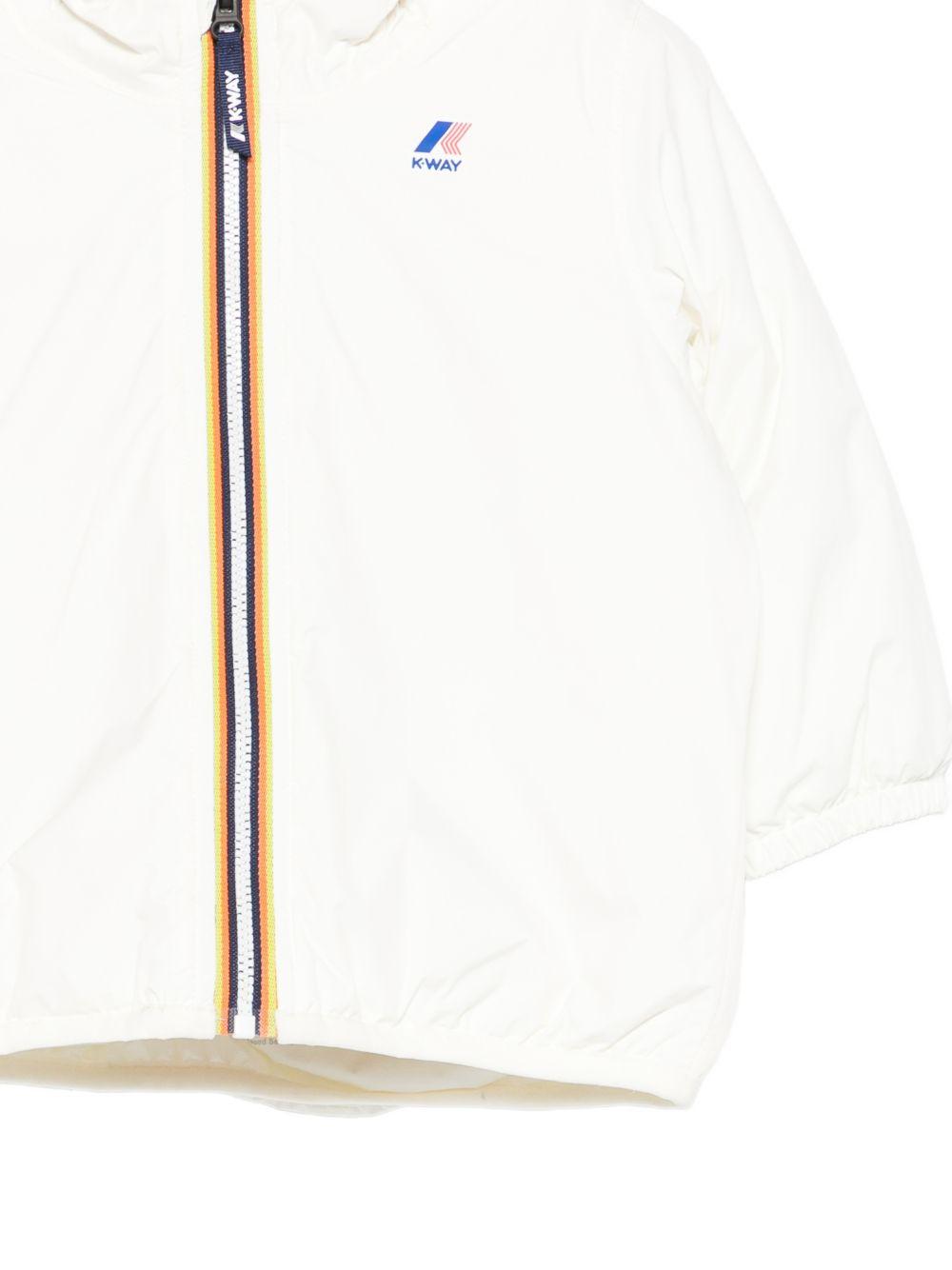 Giacca bianca E. Le Vrai 4.0 Claudine Orsetto con cappuccio K7142RW X42 K-WAY KIDS