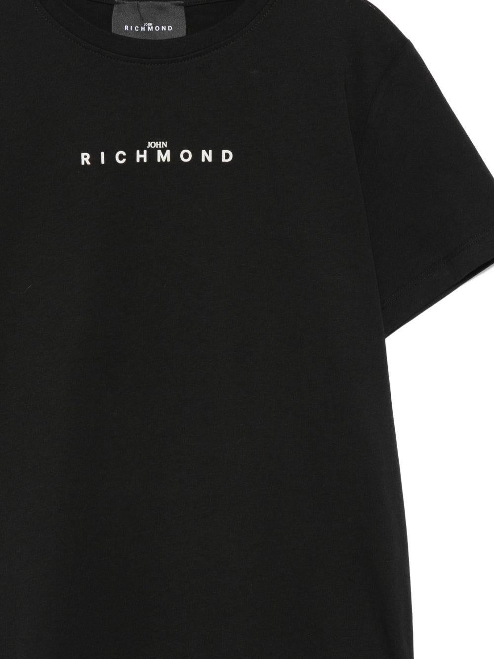 T-shirt in cotone girocollo RBP26005TS BLACK JOHN RICHMOND KIDS