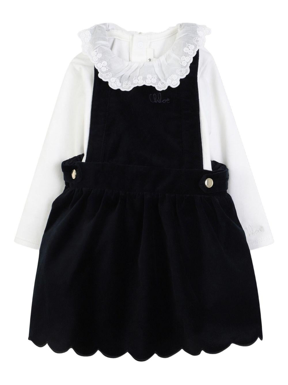 Abito a Maniche Lunghe con Colletto Arricciato C20716 N68 CHLOE KIDS
