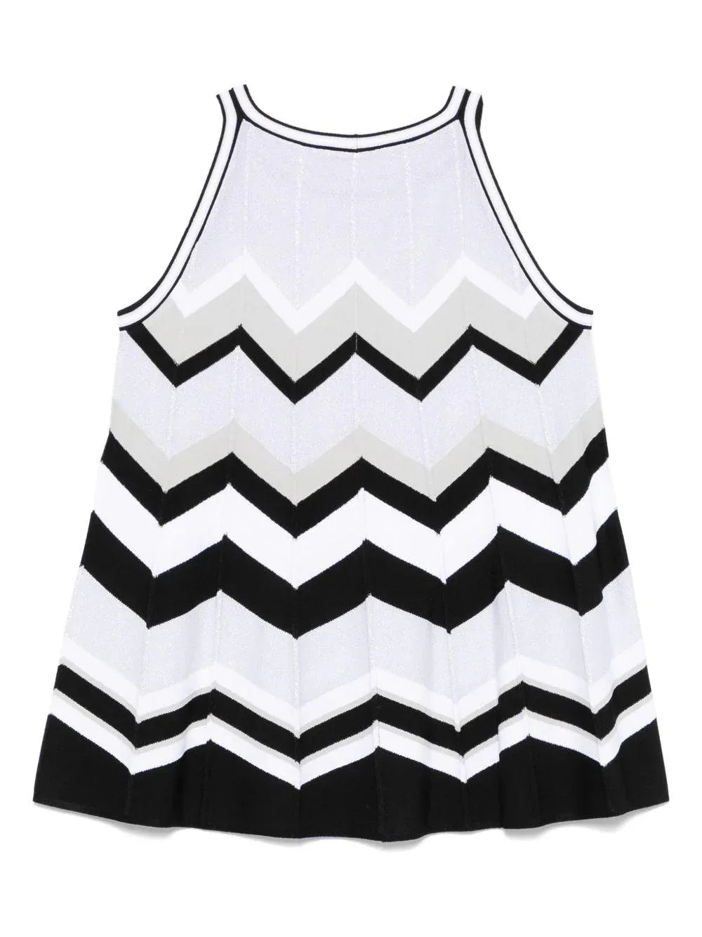 Top fantasia chevron nero/grigio - Preludio Moda