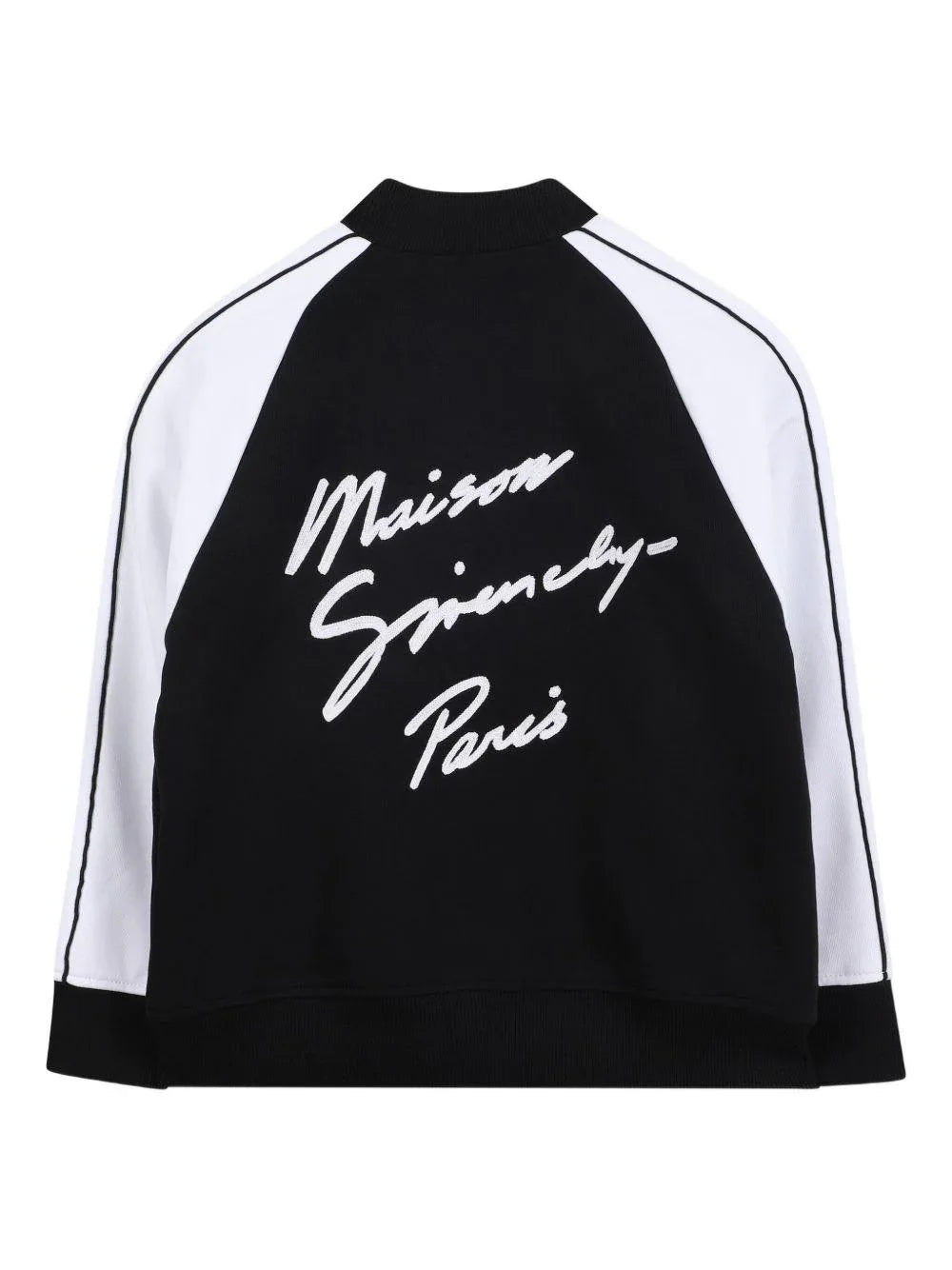 Bomber con Inserti Bianchi a Contrasto e Logo Ricamato - Preludio Moda