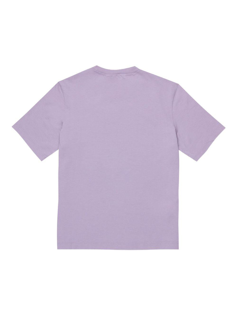 T-shirt con stampa fiore lavanda M01672M00HZ 0M612 MARNI KIDS