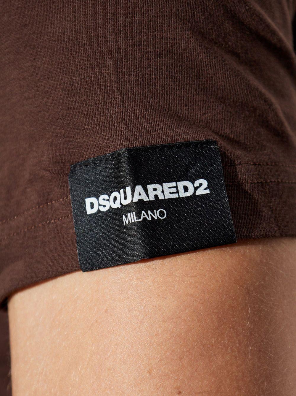 T-shirt marrone/verde basic