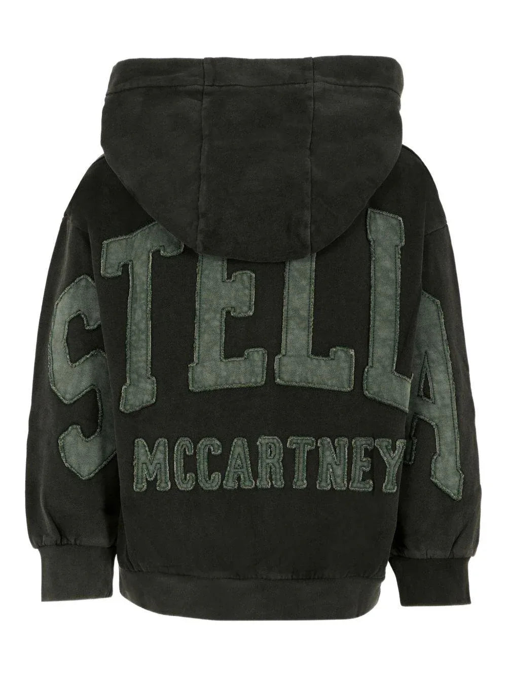 Felpa Nera con Zip e Logo - Preludio Moda