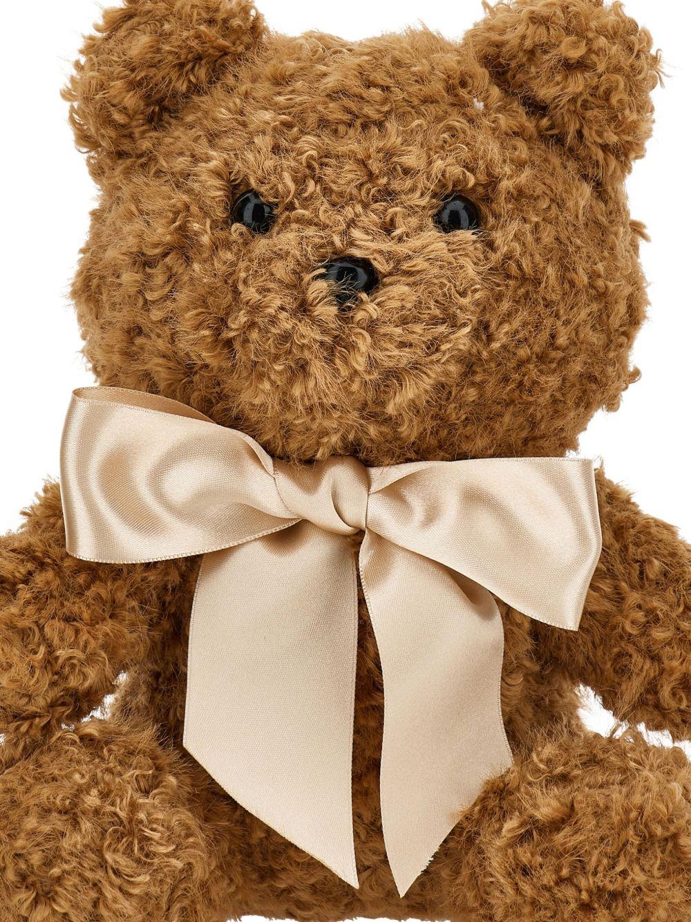 Borsa beige Teddy Bear con tracolla di perle sintetiche 19F0006074 0003 MONNALISA KIDS