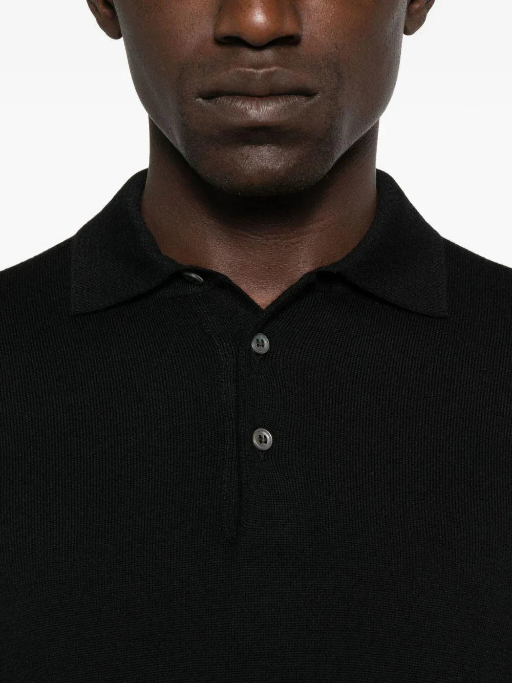 Polo in Lana Vergine a Maniche Lunghe - Preludio Moda