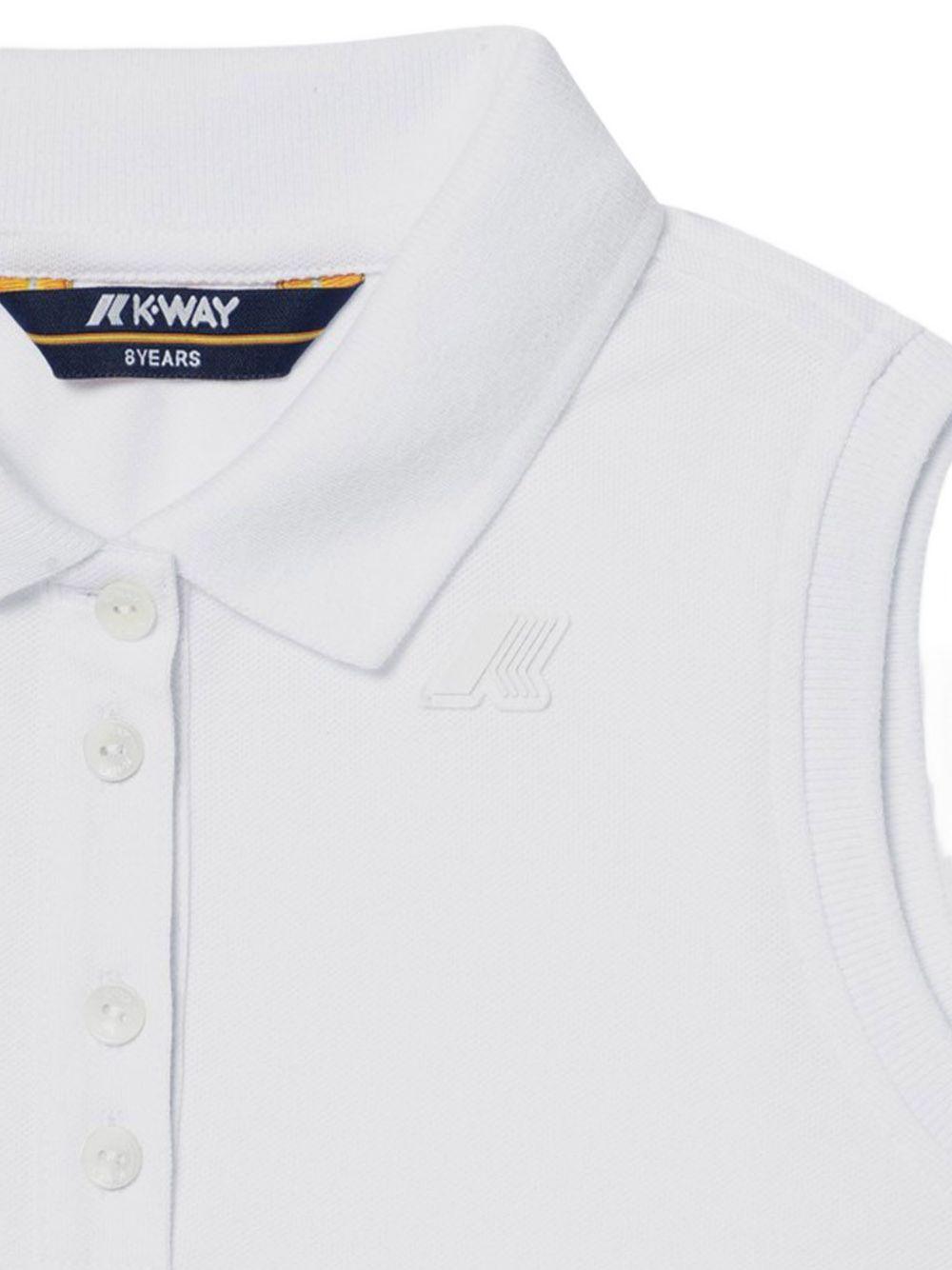 Polo bianca giro maniche K61414W 001 K-WAY KIDS