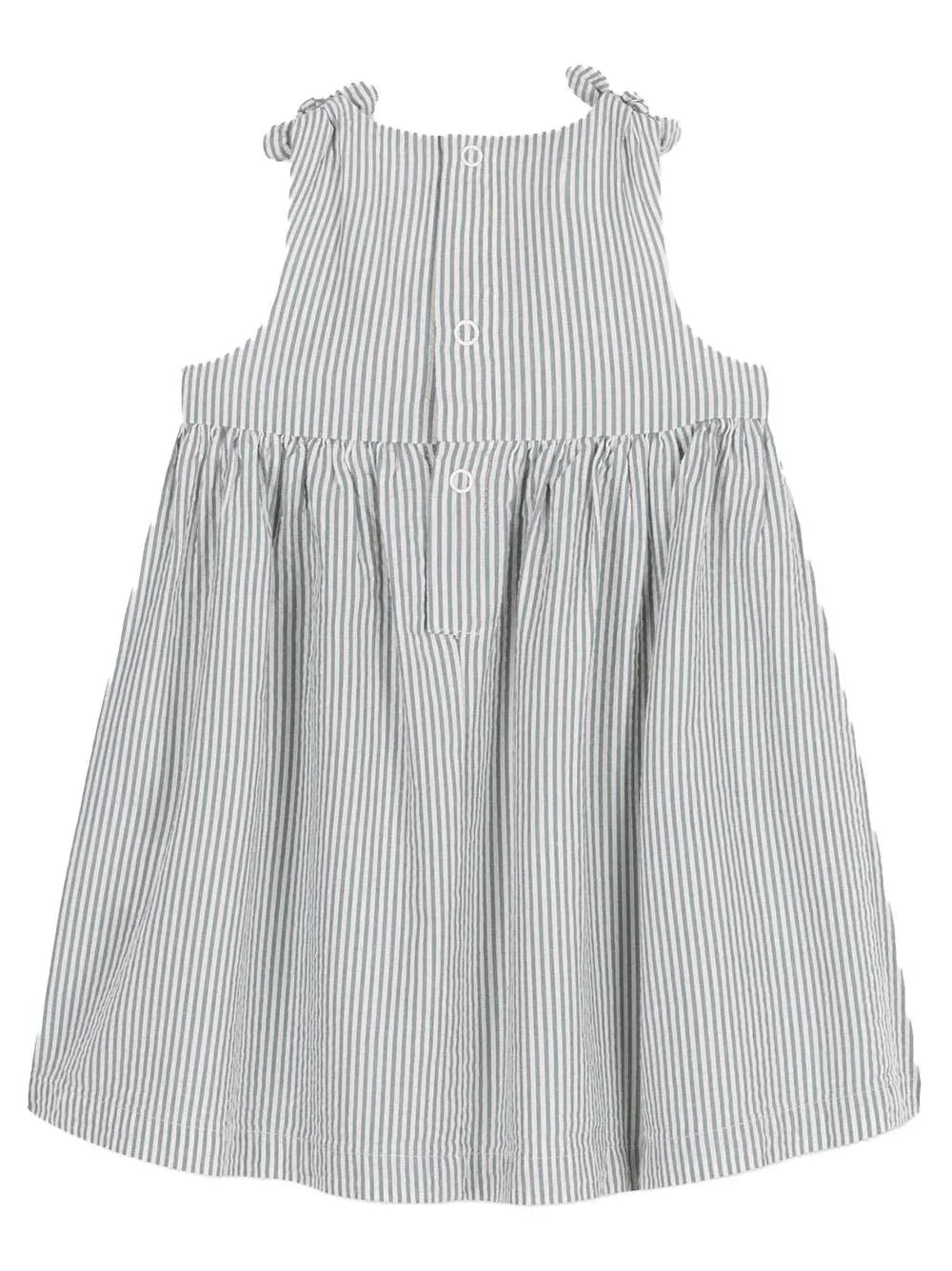 Abito grigio fantasia a righe - Preludio Moda