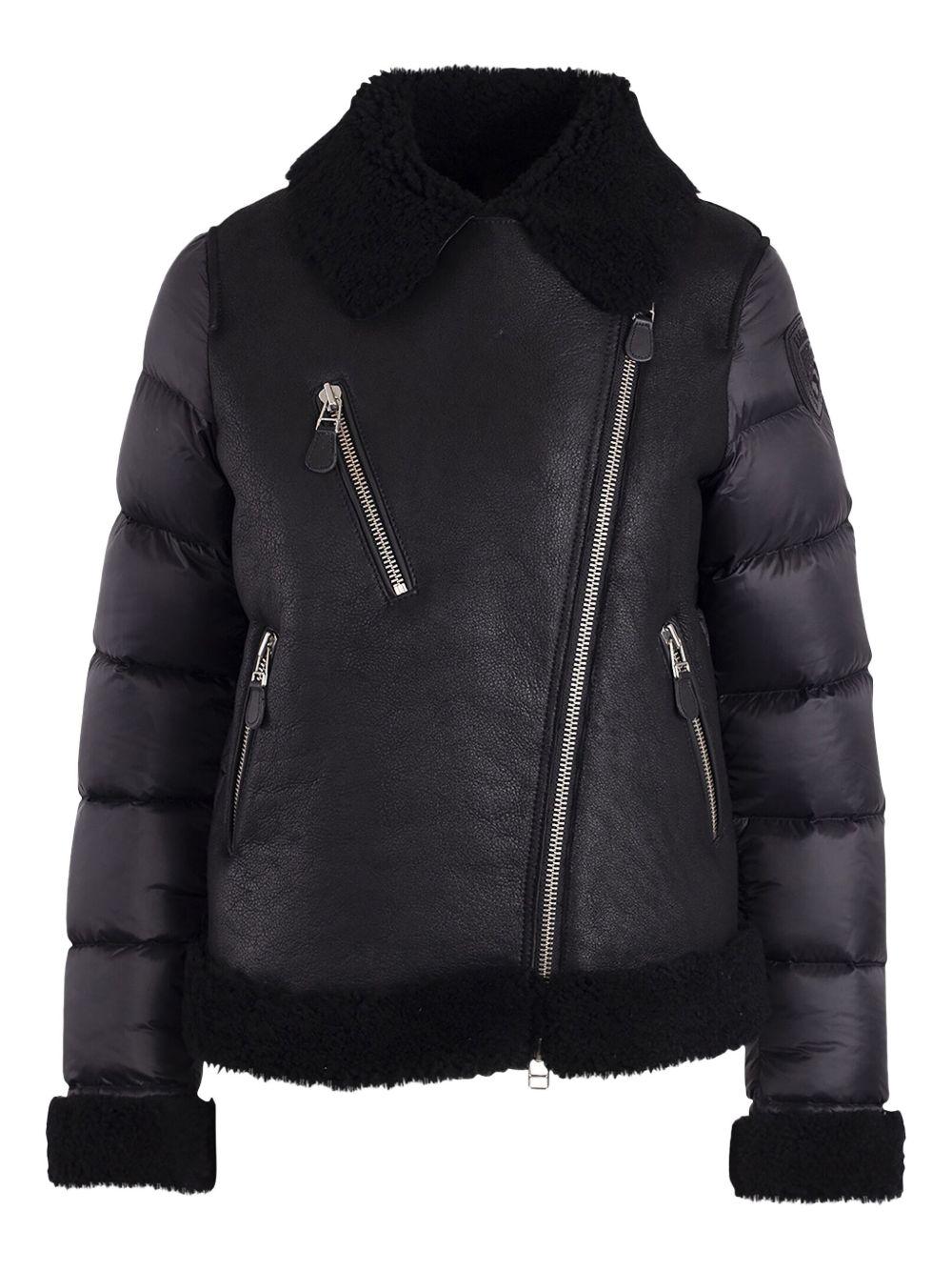 Montone nero in tessuto e pelliccia 23WBLDL01283006668 999 BLAUER