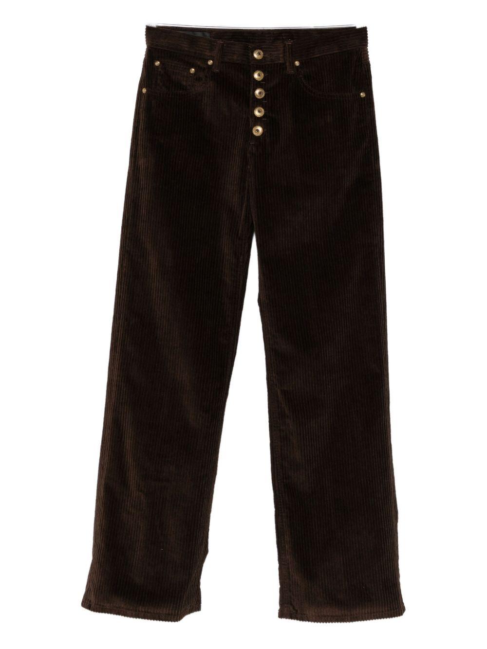Pantaloni a Coste con Dettagli Dorati DP427VS0031XXXDDD 730 DONDUP
