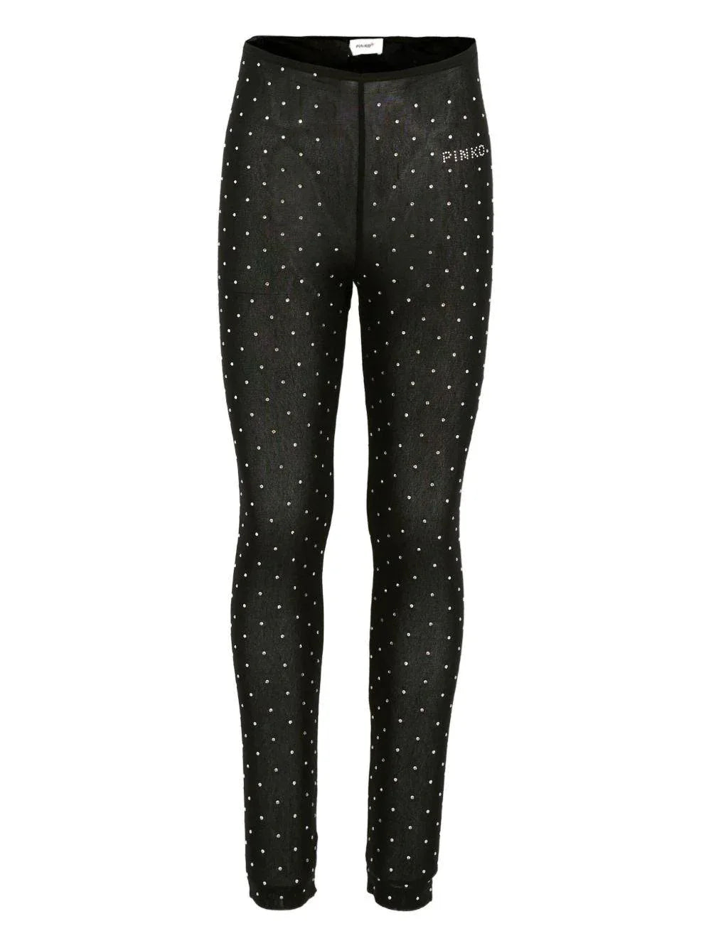 Leggings Neri con Borchie - Preludio Moda