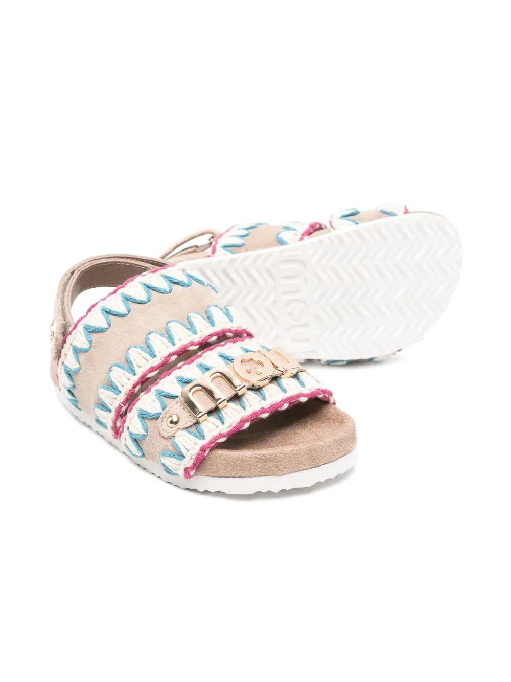 Sandalo baby cuciture multicolor - Preludio Moda