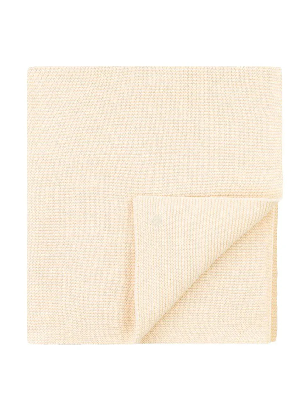 Coperta in maglia a punto leggero beige - Preludio Moda