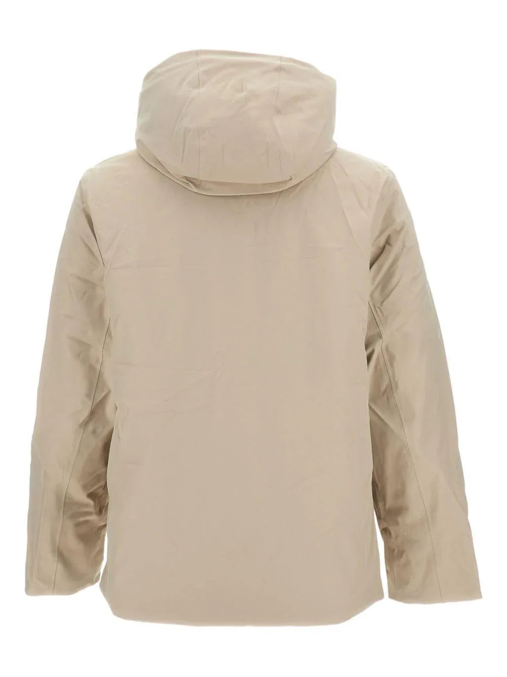 Piumino beige con zip e bottoni - Preludio Moda