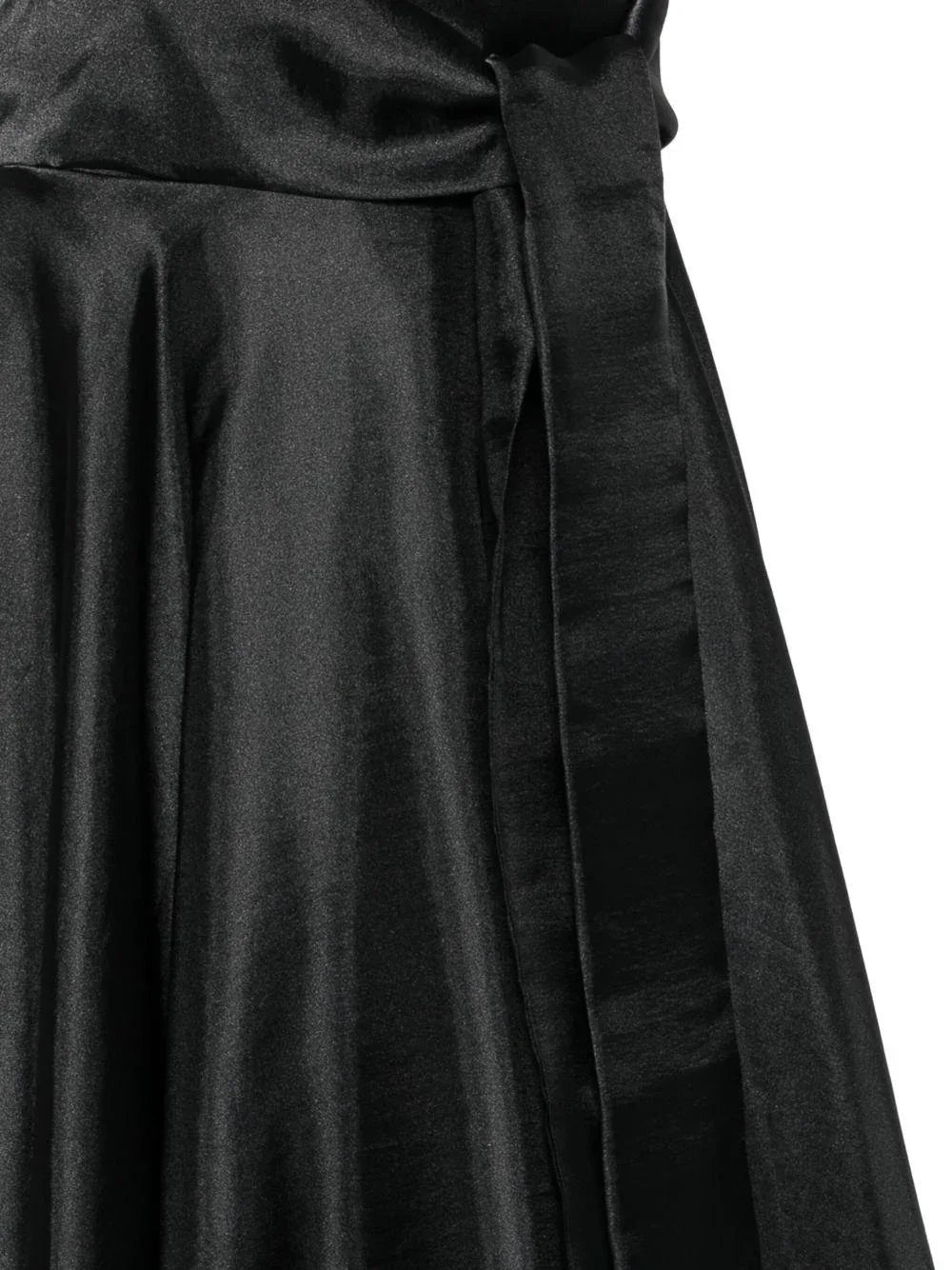 Gonna lunga nera a vita alta con nodo - Preludio Moda