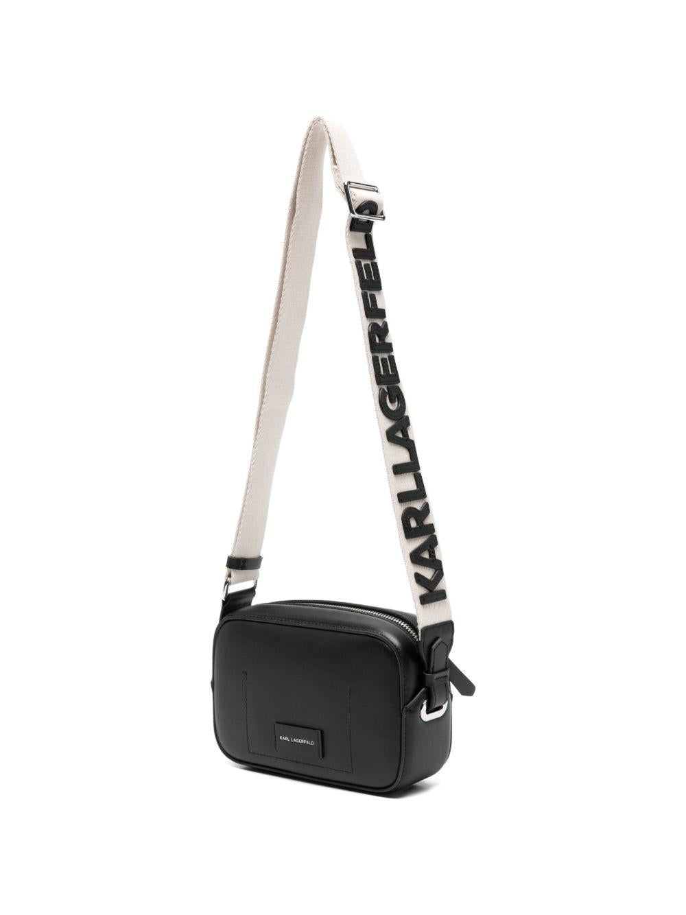 Mini borsa in pelle con tracolla regolabile A3W30310NN 994 KARL LAGERFELD