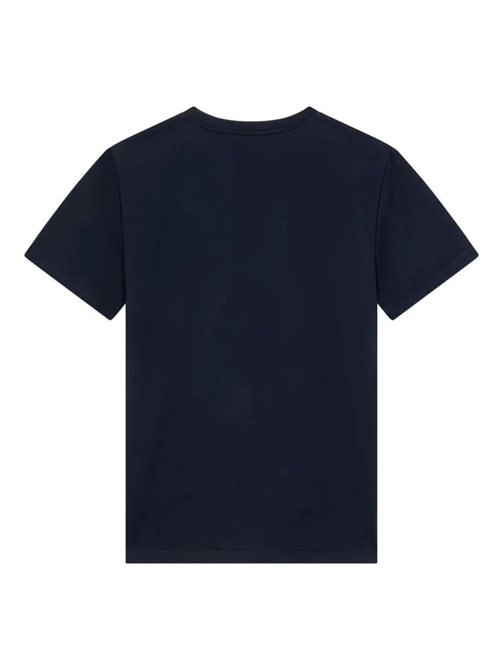T-shirt blu mini logo ricamo - Preludio Moda