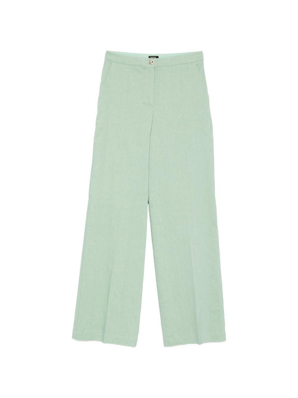 Pantaloni palazzo in lino 104929A34I T80 PINKO