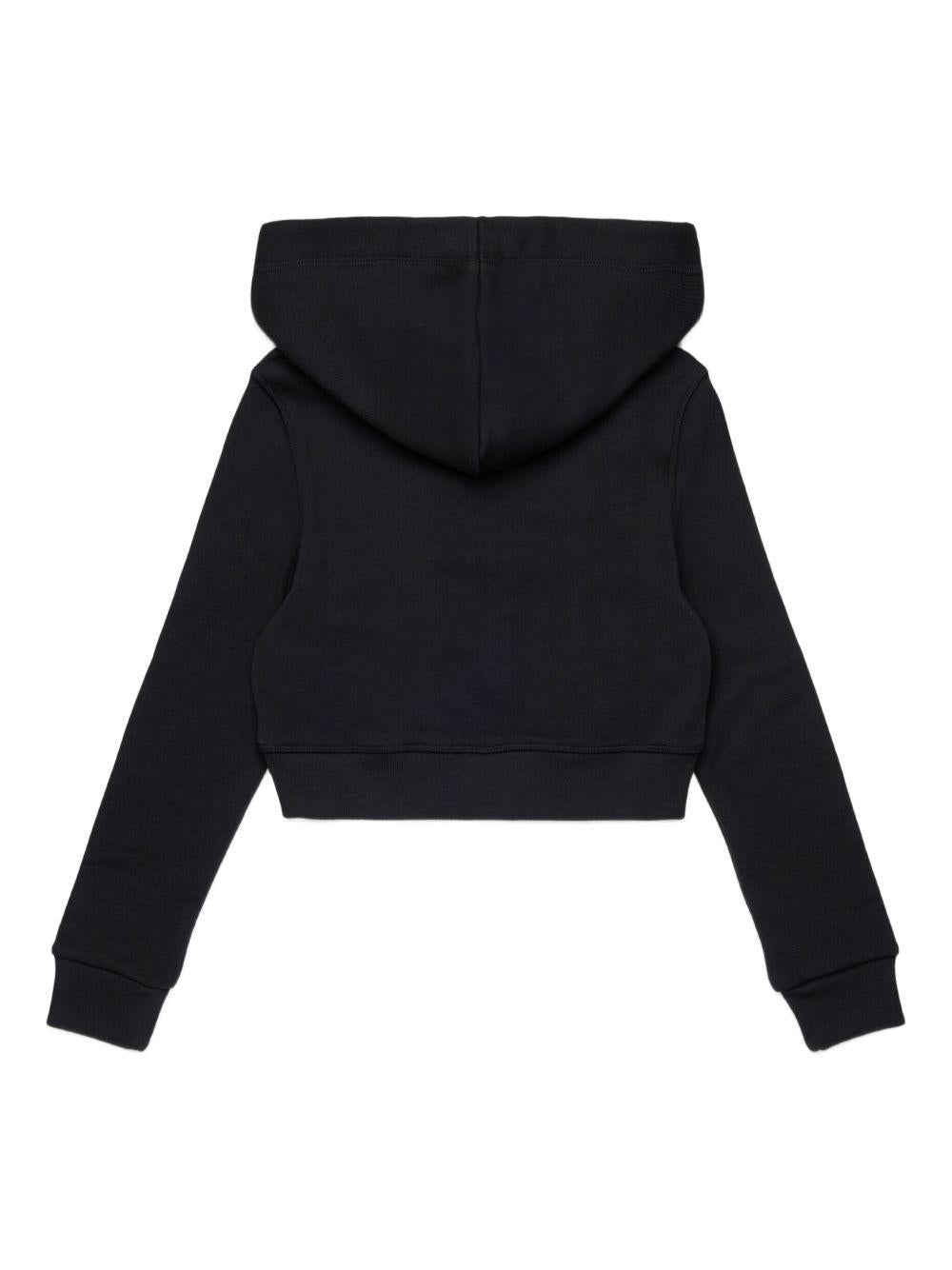 Felpa con Cappuccio e Zip con Logo DQ3136D00ZF DQ900 DSQUARED KIDS