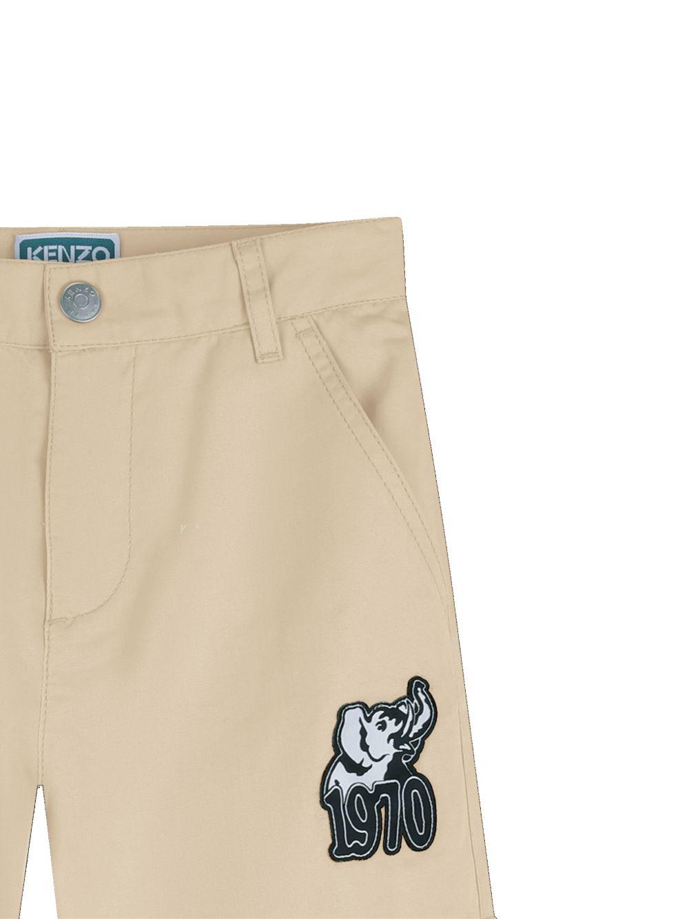 Bermuda in cotone con tasche cargo K61644 255 KENZO KIDS